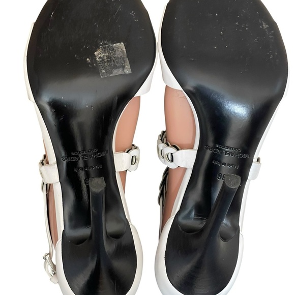 Michael Kors Collection Miriam in Optic White‎ with  framing Strap size 38 (8) - Picture 8 of 13